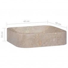 Izlietne, 40x40x10 cm, pelēks marmors