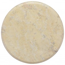 Galda virsma, ø40x2,5 cm, krēmkrāsas marmors