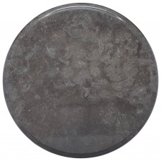 Galda virsma, ø40x2,5 cm, melns marmors