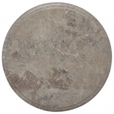 Galda virsma, ø40x2,5 cm, pelēks marmors