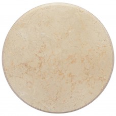 Galda virsma, ø50x2,5 cm, krēmkrāsas marmors