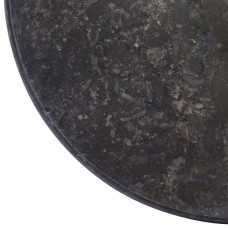 Galda virsma, ø50x2,5 cm, melns marmors