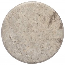 Galda virsma, ø50x2,5 cm, pelēks marmors