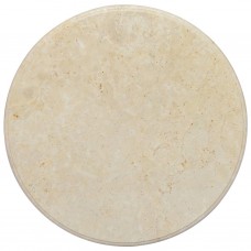 Galda virsma, ø60x2,5 cm, krēmkrāsas marmors