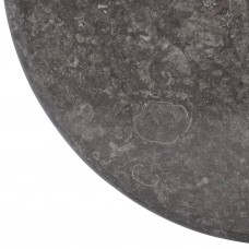 Galda virsma, ø60x2,5 cm, melns marmors