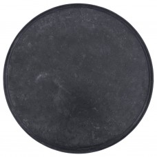 Galda virsma, ø60x2,5 cm, melns marmors