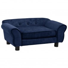 Dīvāns suņiem, zils, 72x45x30 cm, plīšs
