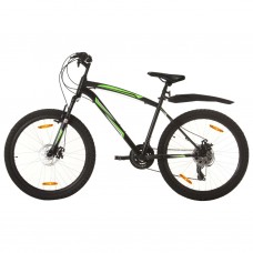 Kalnu velosipēds, 21 ātrums, 26'', 46 cm, melns