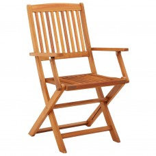 Saliekami dārza krēsli, 2 gab., eikalipta masīvkoks