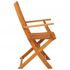 Saliekami dārza krēsli, 2 gab., eikalipta masīvkoks
