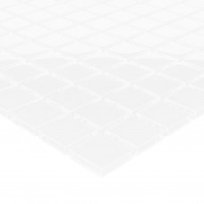 Mozaīkas flīzes, 11 gab., baltas, 30x30 cm, stikls