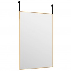 Durvju spogulis, zelta krāsa, 40x60 cm, stikls un alumīnijs