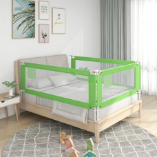 Bērnu gultas aizsargbarjera, zaļa, 90x25 cm, audums