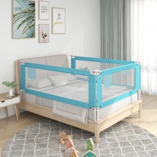 Bērnu gultas aizsargbarjera, zila, 90x25 cm, audums