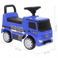 Stumjams rotaļu auto, mercedes-benz truck, zils