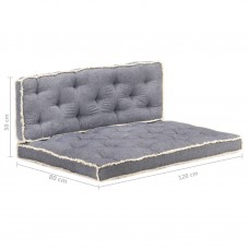 2-daļīgs palešu dīvānu matraču komplekts, zils