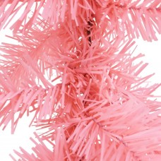 Ziemassvētku vītne ar led lampiņām, 10 m, rozā