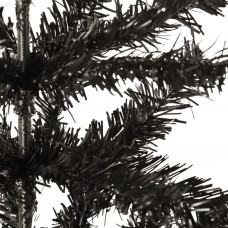 Mākslīgā ziemassvētku egle, šaura, melna, 120 cm