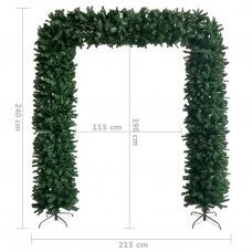 Ziemassvētku arka ar skujām, zaļa, 240 cm