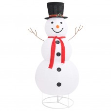 Dekoratīva ziemassvētku sniegavīra figūra, led, audums, 180 cm