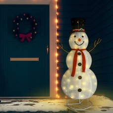 Dekoratīva ziemassvētku sniegavīra figūra, led, audums, 180 cm