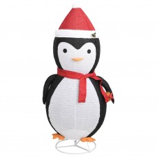 Dekoratīva ziemassvētku pingvīna figūra ar led, audums, 180 cm