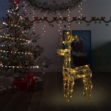 Ziemassvētku dekorācija, ziemeļbriedis, 90 led, 60x16x100 cm