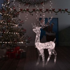 Ziemassvētku dekorācija, ziemeļbriedis, 140 led, 120 cm, akrils