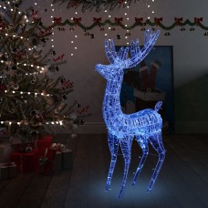 Ziemassvētku dekorācija, ziemeļbrieži, 250 led, 180 cm, zili