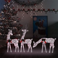Ziemassvētku dekorācija, ziemeļbriežu ģimene, 270x7x90 cm