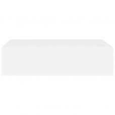 Sienas atvilktņu plaukts, balts, 40x23,5x10 cm, mdf