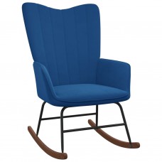 Šūpuļkrēsls, zils samts