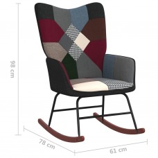 Atpūtas krēsls ar kāju balstu, tekstilmozaīkas audums