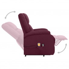 Masāžas krēsls, paceļams, violets audums