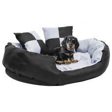 Suņu matracis, pelēks ar melnu, divpusējs, 85x70x20 cm