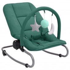 Bērnu šūpuļkrēsls, zaļš, tērauds