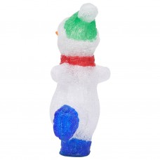Led ziemassvētku sniegavīra figūra, akrils, 30 cm