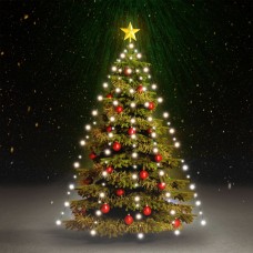 Ziemassvētku lampiņas, 180 led, 180 cm, vēsi baltas