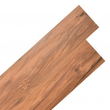 Grīdas dēļi, pašlīmējoši, 5,21 m², 2 mm, gobas koka krāsa, pvc
