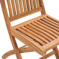 Saliekami dārza krēsli, 6 gab., masīvs tīkkoks