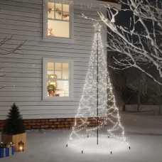 Ziemassvētku eglīte ar metāla kātu, 500 vēsi baltas led, 3 m