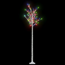 Ziemassvētku koks, 200 led, daudzkrāsaina gaisma, 2,2 m