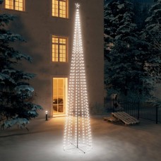 Ziemassvētku koks, 752 vēsi baltas led lampiņas, 160x500 cm