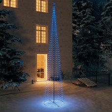 Ziemassvētku koks, 752 zilas led lampiņas, 160x500 cm