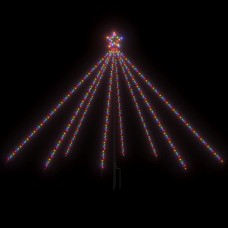 Ziemassvētku koka gaismiņas, 400 led, 2,5 m, daudzkrāsainas