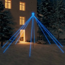 Ziemassvētku koka gaismiņas, 800 led, 5 m, zilas