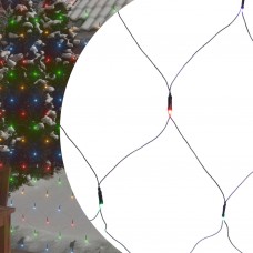 Ziemassvētku lampiņu tīkls, 3x2 m, 204 krāsainas led