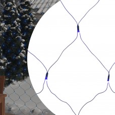 Ziemassvētku lampiņu tīkls, 3x3 m, 306 gaiši zilas led