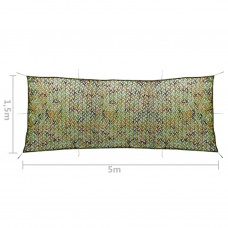 Kamuflāžas tīkls ar uzglabāšanas somu, 1,5x5 m, zaļš