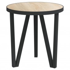 Tējas galdiņš, ozolkoka krāsa, ø35 cm, mdf